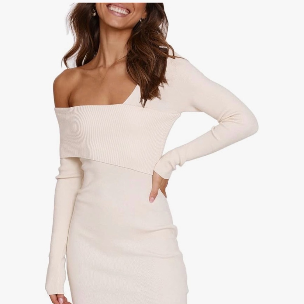 Elegant White Off-Shoulder Dress